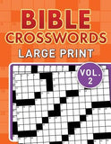 Bible Crosswords Large Print Vol. 2 by Compiled by Barbour Staff