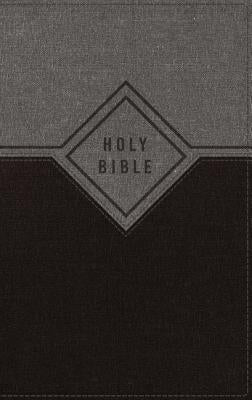 Niv, Premium Gift Bible, Leathersoft, Black/Gray, Red Letter Edition, Indexed, Comfort Print by Zondervan