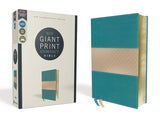 Niv, Giant Print Compact Bible, Leathersoft, Teal, Red Letter Edition, Comfort Print by Zondervan