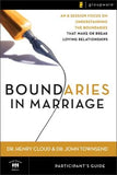 Boundaries in Marriage Participant's Guide by Cloud, Henry