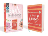 Niv, Girls' Ultimate Backpack Bible, Faithgirlz Edition, Compact, Flexcover, Coral, Red Letter Edition, Comfort Print by Zondervan