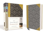 NIV, Journal the Word Reference Bible, Imitation Leather, Gold/Gray, Red Letter Edition: Let Scripture Explain Scripture. Reflect on What You Learn. by Zondervan