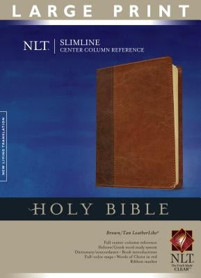 Slimline Center Column Reference Bible-NLT-Large Print by Tyndale