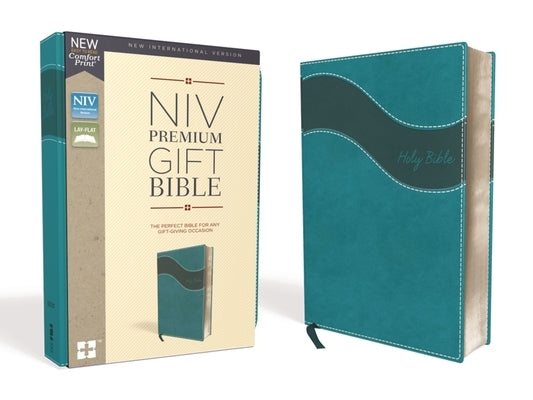 Niv, Premium Gift Bible, Leathersoft, Blue, Red Letter Edition, Indexed, Comfort Print by Zondervan
