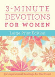 3-Minute Devotions for Women Large Print Edition by Compiled by Barbour Staff